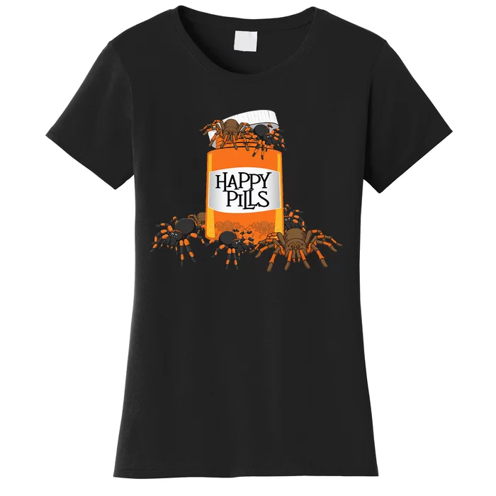 Tarantula Happy Pills Arthropod Arachnid Arachnophile Women's T-Shirt