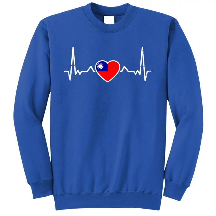 Taiwan Heartbeat Proud Taiwanese Flag Cool Gift Sweatshirt