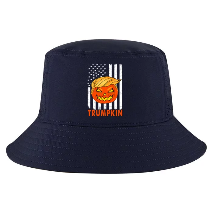 Trump Halloween Pumpkin Carving Funny Usa Flag Trumpkin Great Gift Cool Comfort Performance Bucket Hat