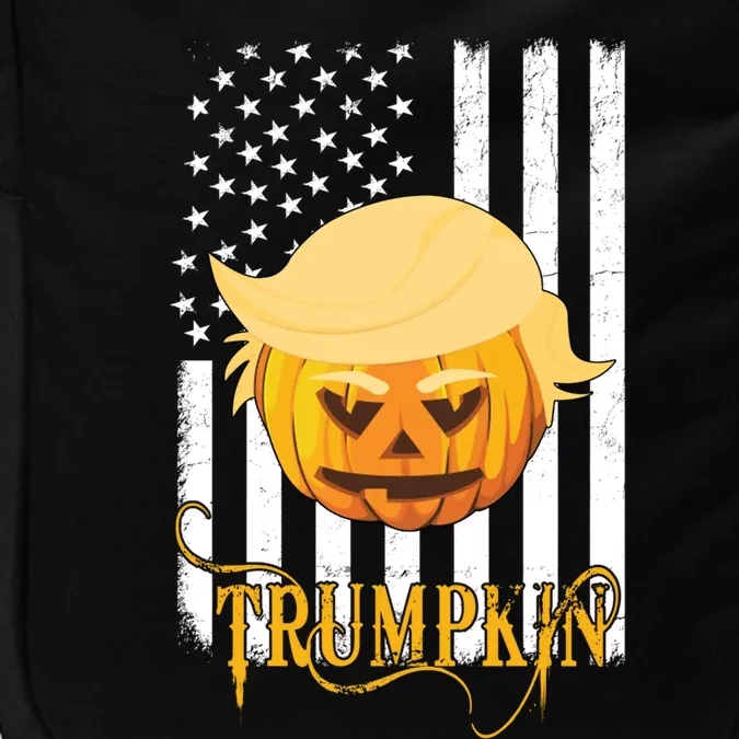 Trump Halloween Pumpkin Carving Funny Usa Flag Trumpkin Gift Impact Tech Backpack