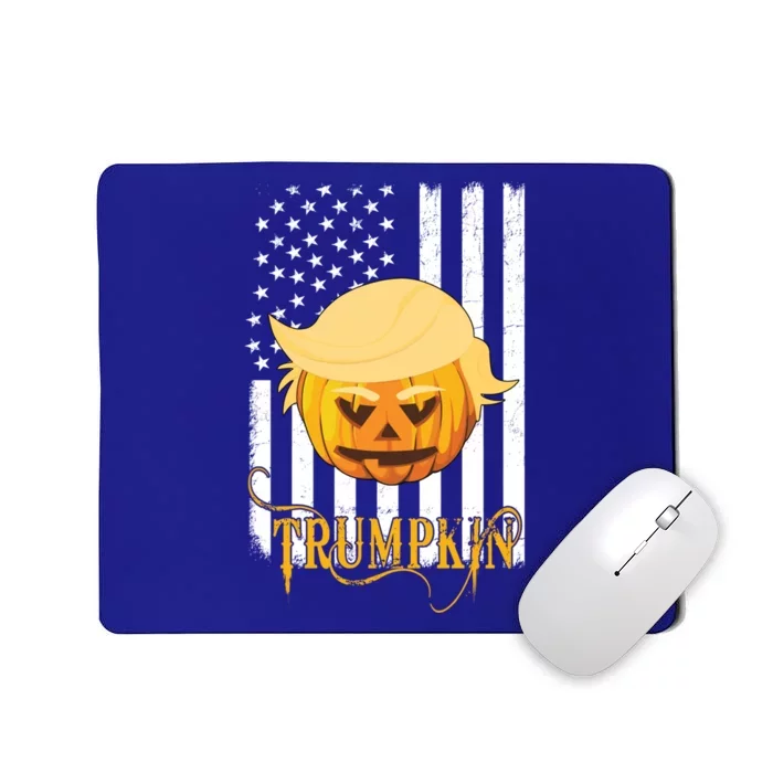 Trump Halloween Pumpkin Carving Funny Usa Flag Trumpkin Gift Mousepad