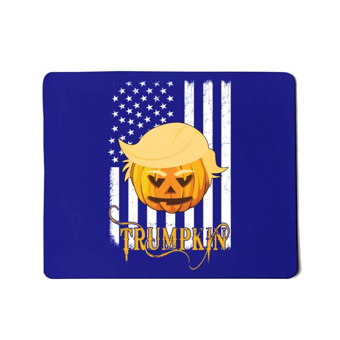 Trump Halloween Pumpkin Carving Funny Usa Flag Trumpkin Gift Mousepad