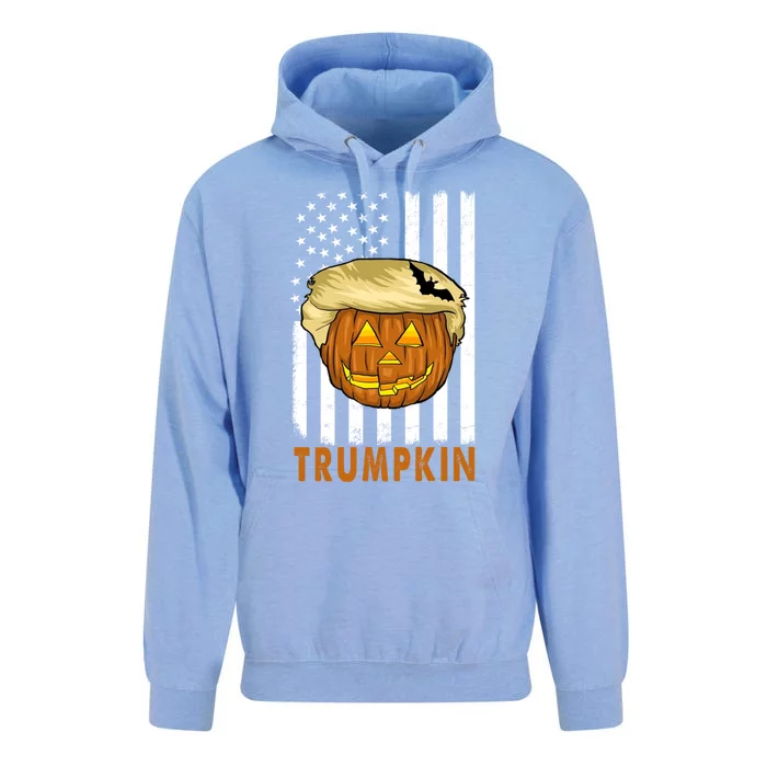 Trump Halloween Pumpkin Carving Funny Usa Flag Trumpkin Cool Gift Unisex Surf Hoodie