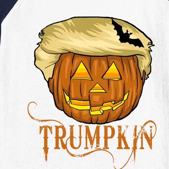 Trump Halloween Pumpkin Carving Trump Supporter Trumpkin Great Gift Baseball Sleeve Shirt