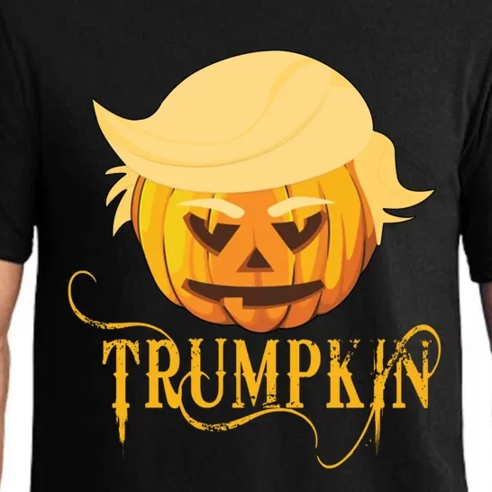 Trump Halloween Pumpkin Craving Trump Supporter Trumpkin Gift Pajama Set