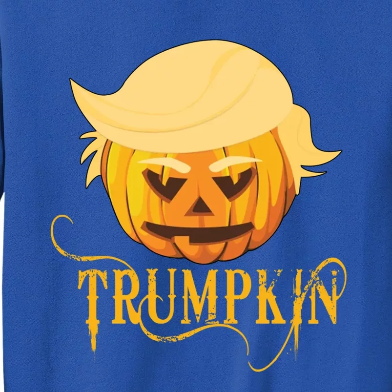 Trump Halloween Pumpkin Craving Trump Supporter Trumpkin Gift Tall Sweatshirt