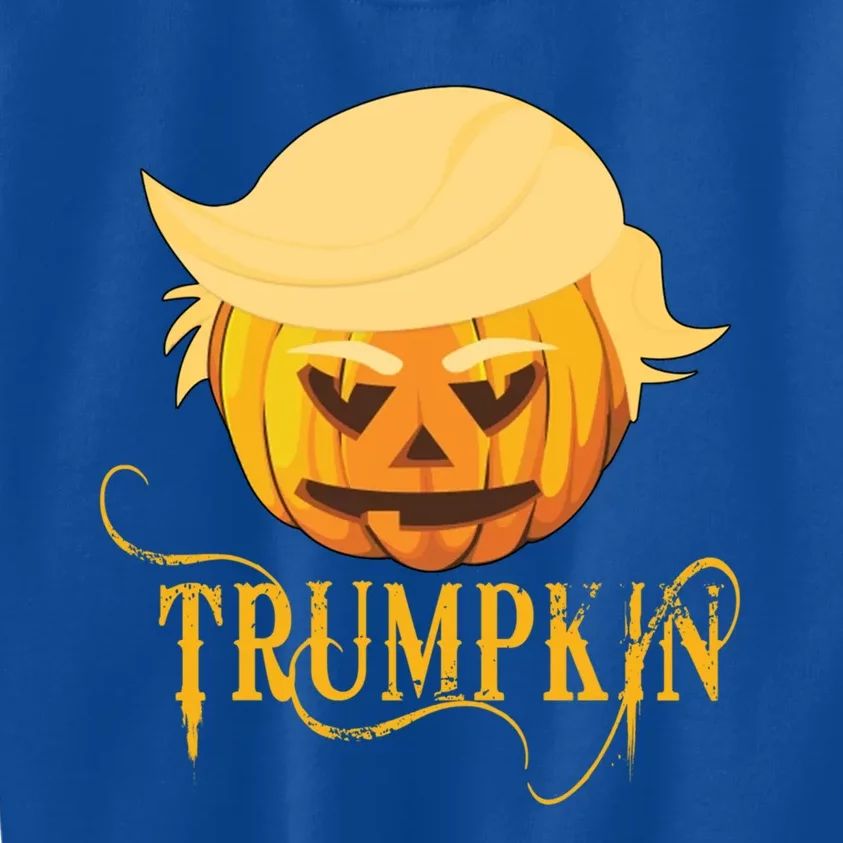 Trump Halloween Pumpkin Craving Trump Supporter Trumpkin Gift Kids Sweatshirt