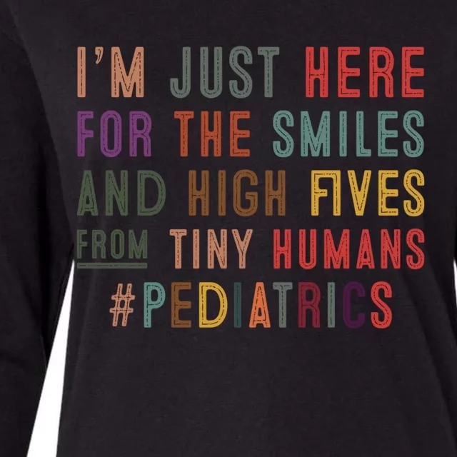 Tiny Hu Pediatric Nurse Practitioner Ped Nurse Mom Gift Womens Cotton Relaxed Long Sleeve T-Shirt