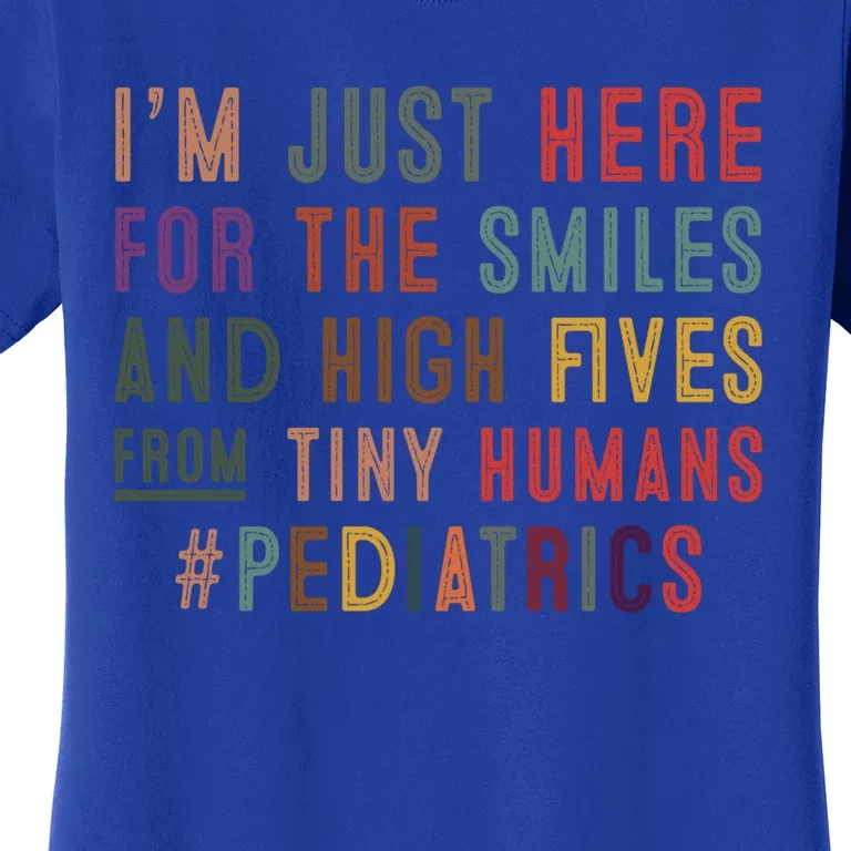 Tiny Hu Pediatric Nurse Practitioner Ped Nurse Mom Gift Women's T-Shirt