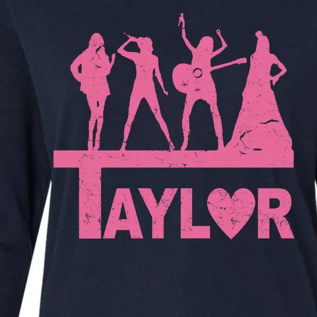 Taylor Heart Performance Lover Womens Cotton Relaxed Long Sleeve T-Shirt