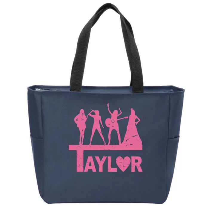 Taylor Heart Performance Lover Zip Tote Bag