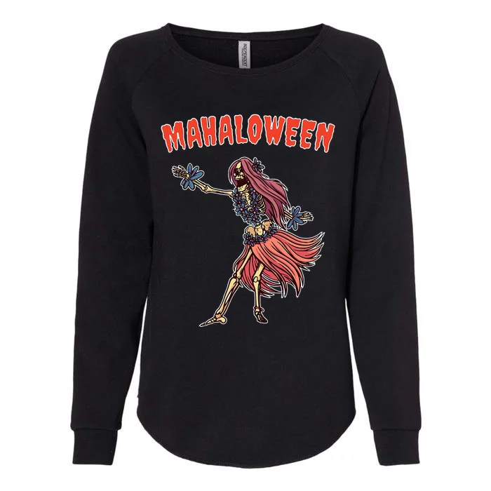 Tropical Halloween Party Mahaloween Hula Womens California Wash Sweatshirt