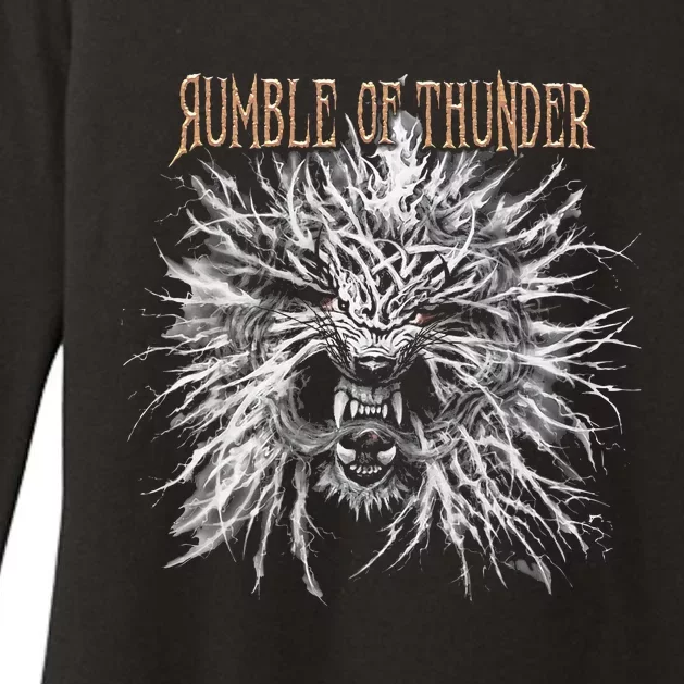 The Hu R.U.M.B.L.E Of Thunder Album Art Womens CVC Long Sleeve Shirt