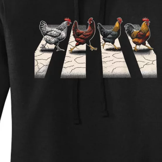 The Hens Retro Chicken Gifts Funny Chicken Women's Pullover Hoodie