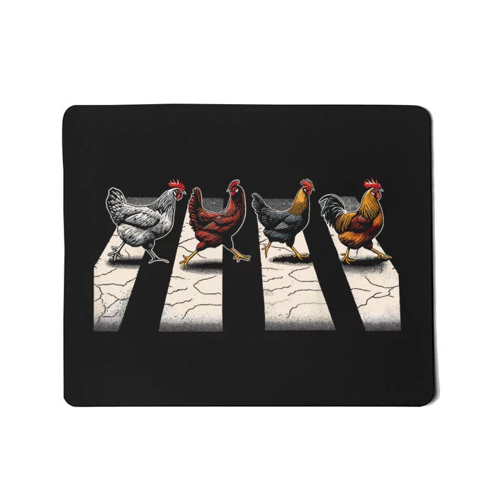 The Hens Retro Chicken Gifts Funny Chicken Mousepad