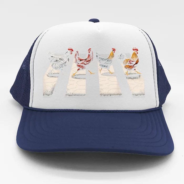 The Hens Retro Chicken Gifts Funny Chicken Trucker Hat