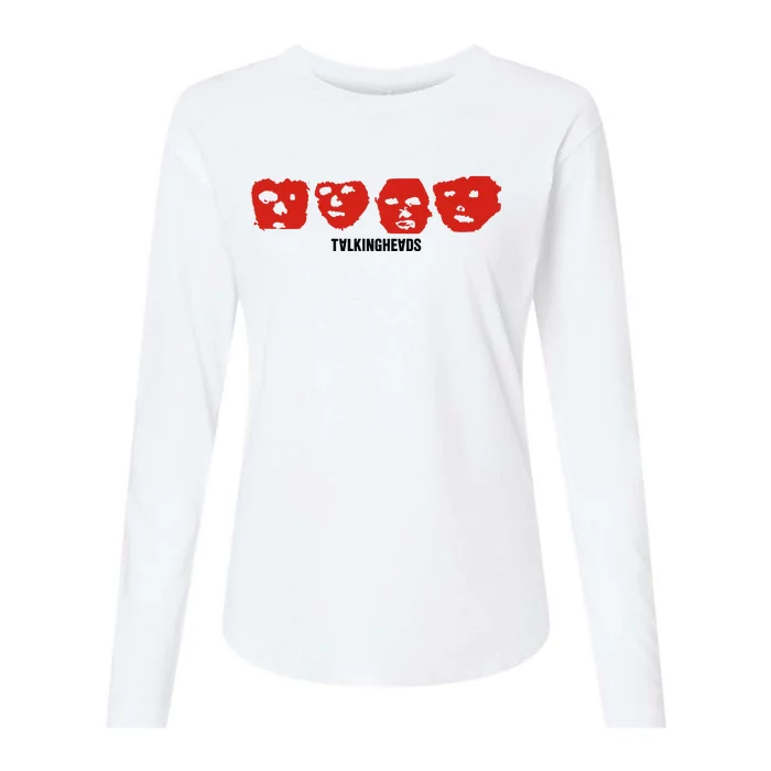 Talking Heads Remain In Light Faces Womens Cotton Relaxed Long Sleeve T-Shirt