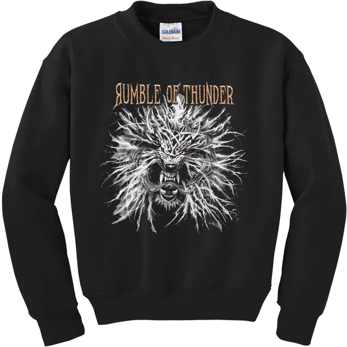 The Hu R.U.M.B.L.E Of Thunder Album Art Kids Sweatshirt