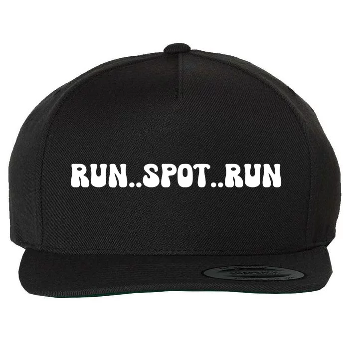 Trump Humor Run Spot Run Sarcastic Political Wool Snapback Cap