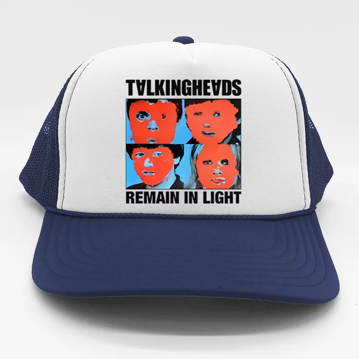 Talking Heads Remain In Light Punk Rock Trucker Hat