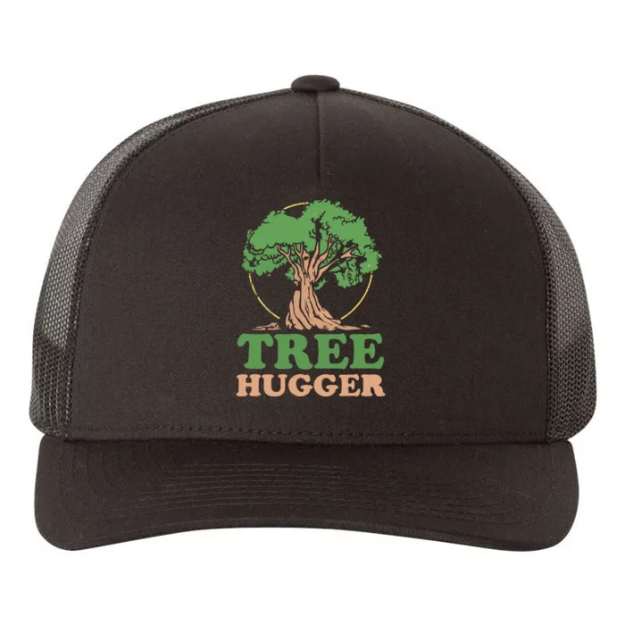 Tree Hugger Retro Vintage Environmental Nature Lover Yupoong Adult 5-Panel Trucker Hat