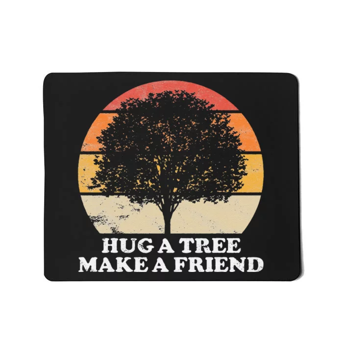 Tree Hugger Retro Environmental Nature Lover Earth Mousepad