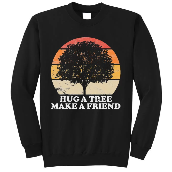 Tree Hugger Retro Environmental Nature Lover Earth Tall Sweatshirt