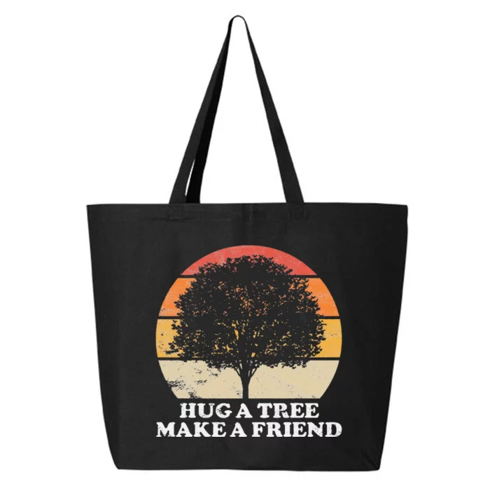 Tree Hugger Retro Environmental Nature Lover Earth 25L Jumbo Tote