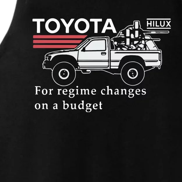 Toyotathon Hiluxfor Regime Changes On A Budget Ladies Tri-Blend Wicking Tank