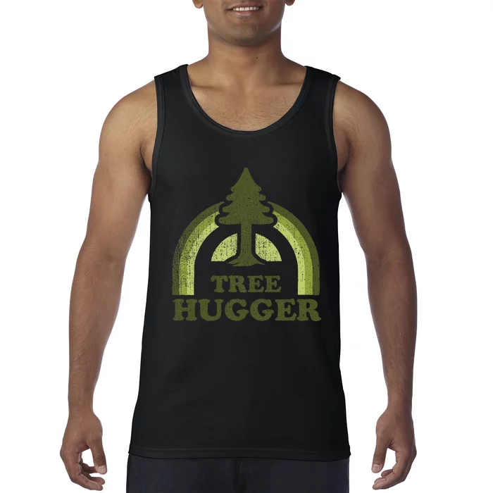 Tree Hugger Retro Environmental Nature Lover Tank Top