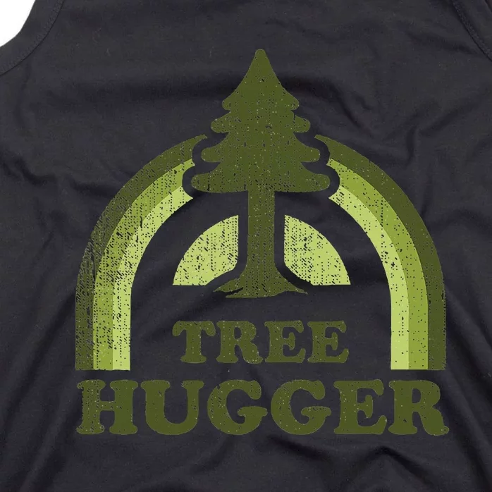 Tree Hugger Retro Environmental Nature Lover Tank Top