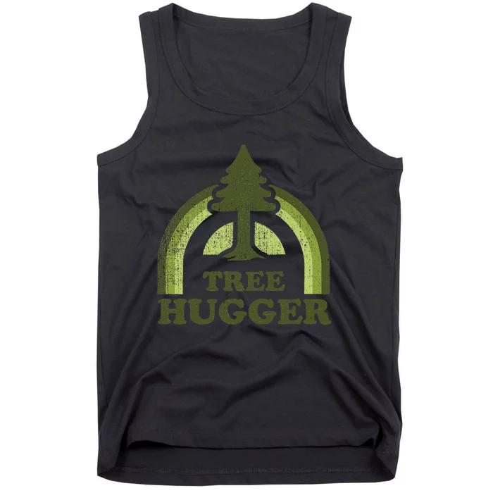 Tree Hugger Retro Environmental Nature Lover Tank Top