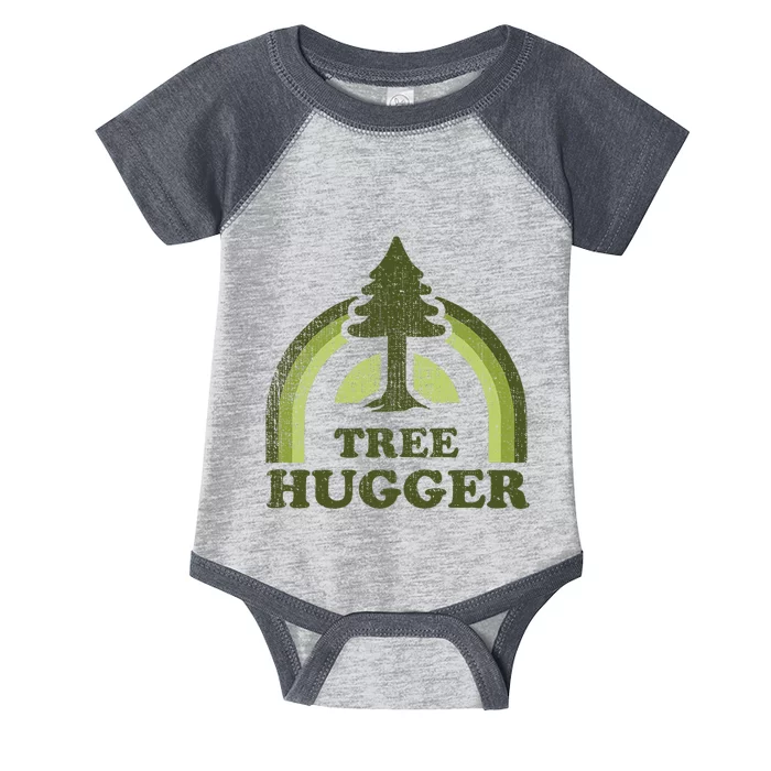 Tree Hugger Retro Environmental Nature Lover Infant Baby Jersey Bodysuit