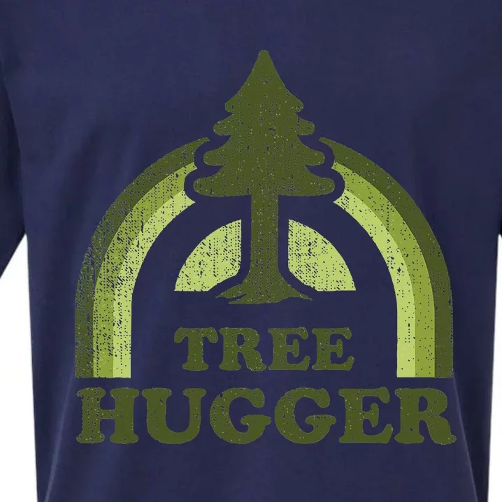 Tree Hugger Retro Environmental Nature Lover Sueded Cloud Jersey T-Shirt