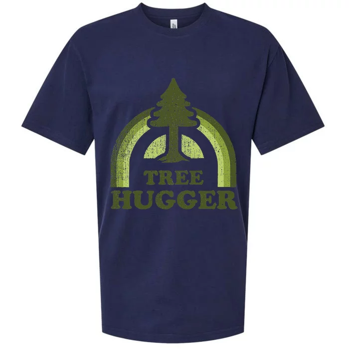 Tree Hugger Retro Environmental Nature Lover Sueded Cloud Jersey T-Shirt