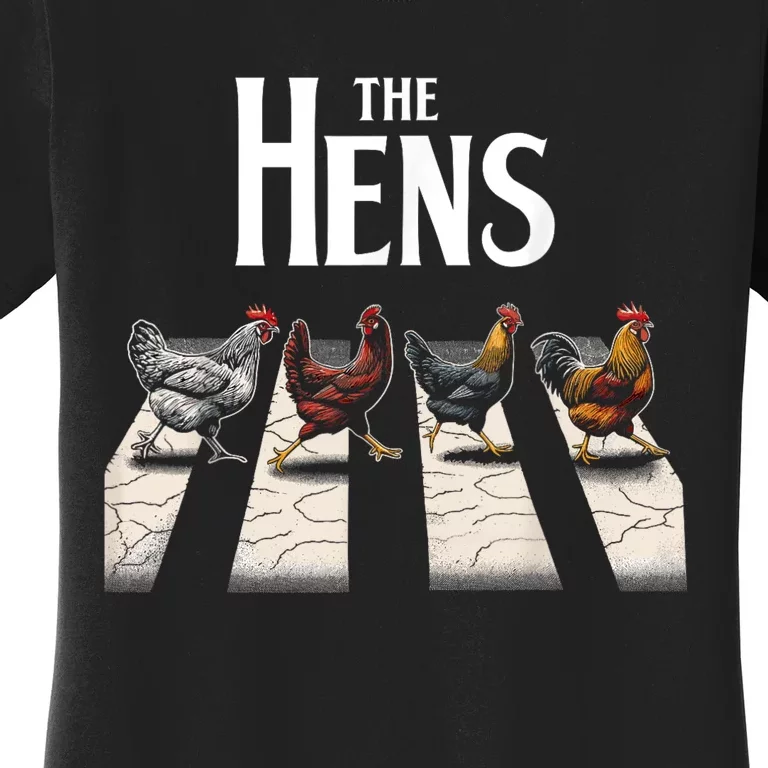 The Hens Retro Chicken Gifts Funny Chicken Women's T-Shirt