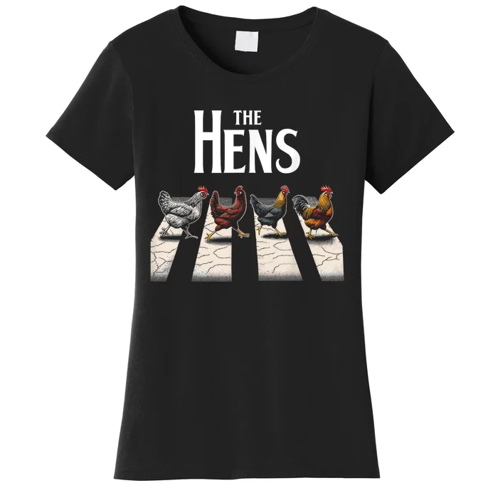 The Hens Retro Chicken Gifts Funny Chicken Women's T-Shirt