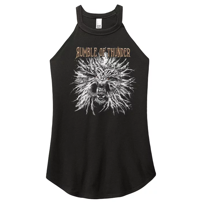 The Hu Rumble Of Thunder Album Art Women’s Perfect Tri Rocker Tank