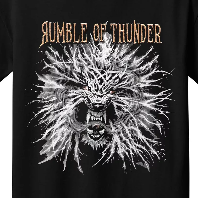 The Hu Rumble Of Thunder Album Art Kids T-Shirt