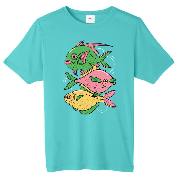 Three Colorful Fishes ChromaSoft Performance T-Shirt