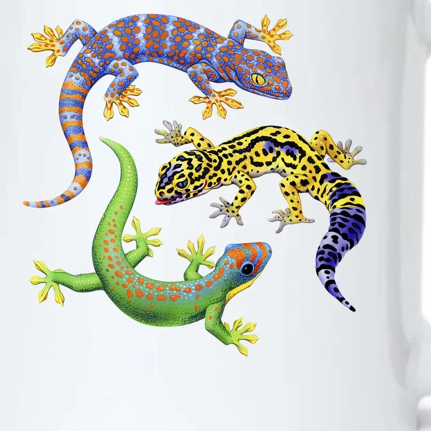 Three Geckos Black Color Changing Mug