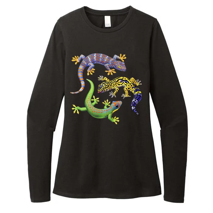 Three Geckos Womens CVC Long Sleeve Shirt