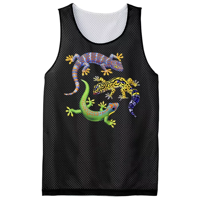 Three Geckos Mesh Reversible Basketball Jersey Tank