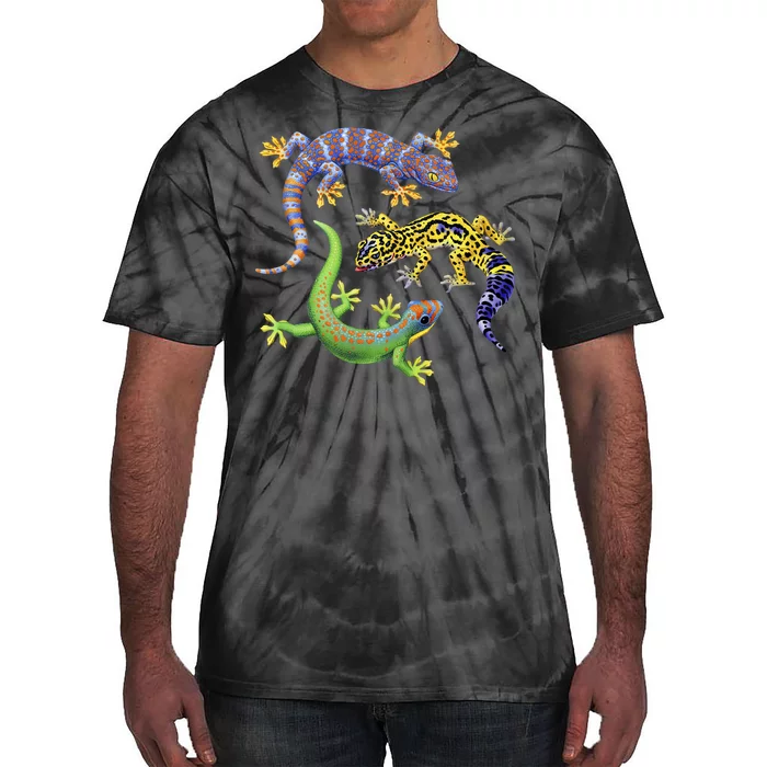 Three Geckos Tie-Dye T-Shirt