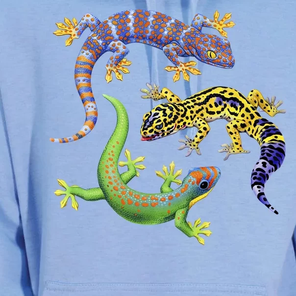 Three Geckos Unisex Surf Hoodie