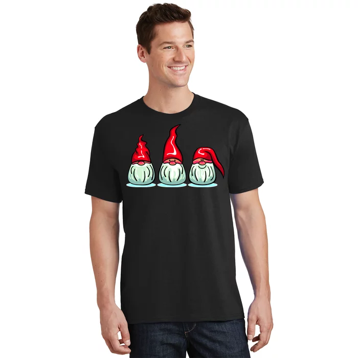 Three Santa Gnomes T-Shirt