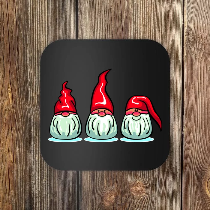 Three Santa Gnomes Coaster