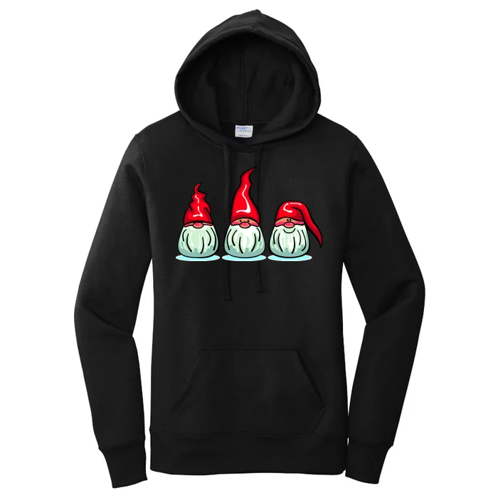 Three Santa Gnomes Women's Pullover Hoodie