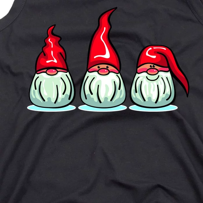 Three Santa Gnomes Tank Top