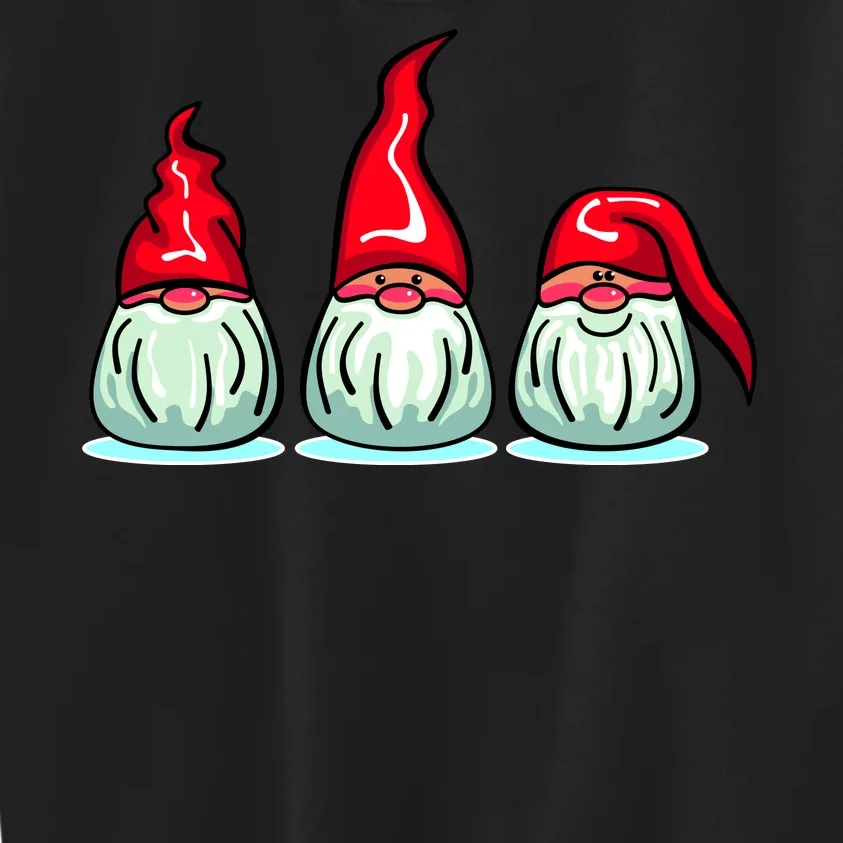 Three Santa Gnomes Kids Sweatshirt